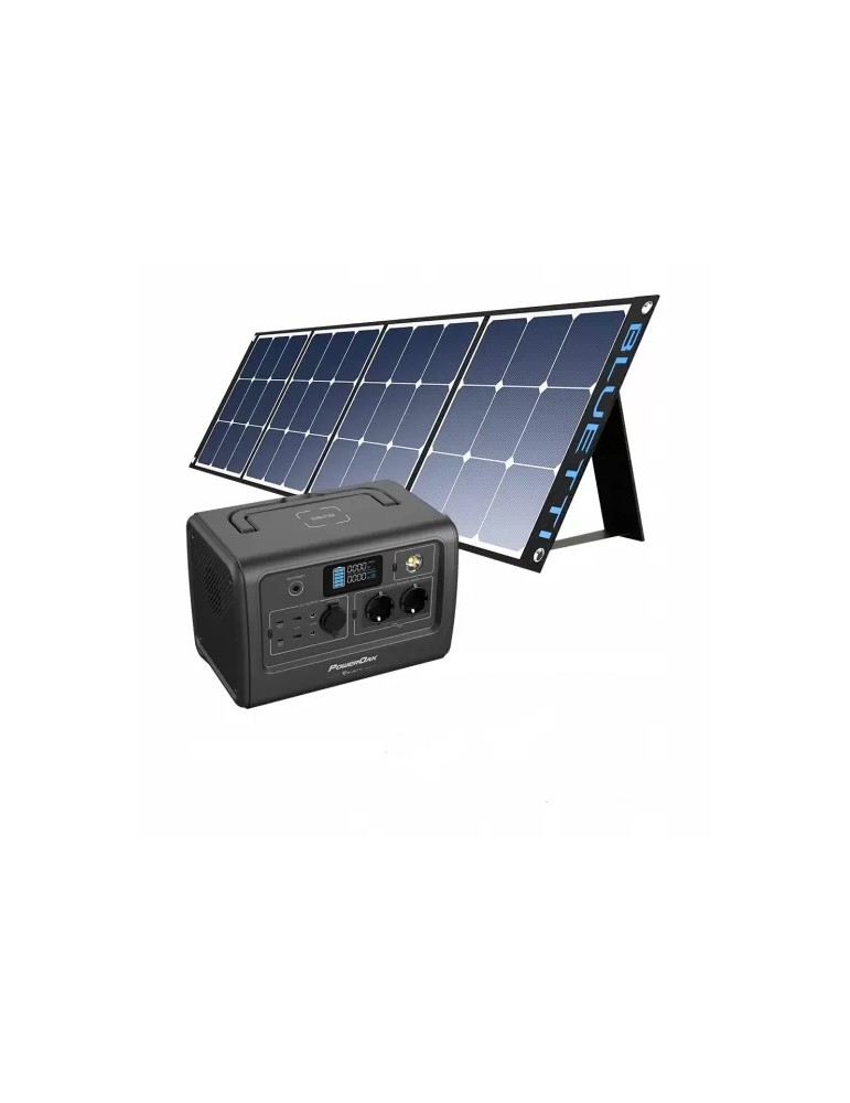 BLUETTI EB70 716WH 1000W Batteria LiFePO4 Generatore solare portatile  Bluetti SP200S Kit pannello solare 18V 220W