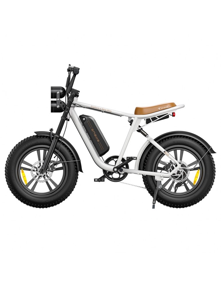 ENGWE M20 20*4.0'' Bicicletta elettrica pneumatici grassi, motore brushless  750W, velocità massima 45km/h - Bianco