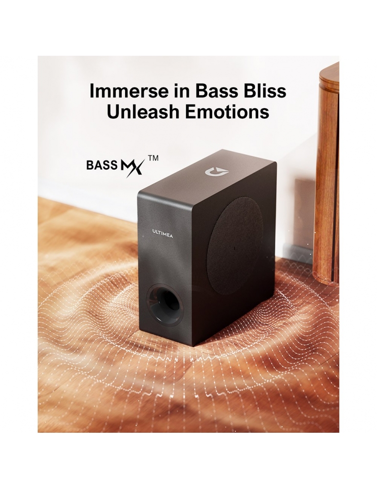 Ultimea Nova S50 Soundbar 3 altoparlanti 3D Surround Sound, 2.1