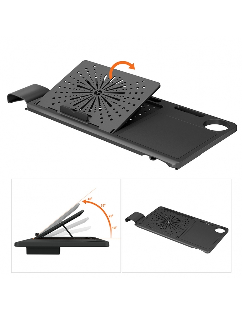 Organizzatore Laterale per Scrivania Blu Cielo, Supporto per Laptop Sotto la Scrivania con Morsetto, Mensola con Portapenne Magnetico Organizzatore Laterale per Scrivania Blu Cielo, Supporto per Laptop Sotto la Scrivania con Morsetto, Mensola con Portapenne Magnetico
