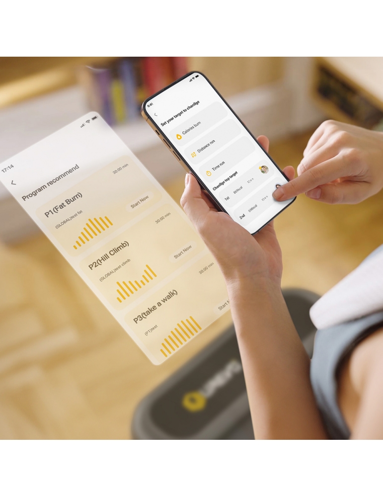 UREVO Tapis Roulant Con Inclinazione Automatica 12% A 9 Livelli, Collegato All'APP SmartCorch,Walking Pad Compatto Da Scrivania, Modalità Salita Simulata, Doppio Schermo, Tapirulan Ideale Per Casa