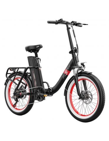ONESPORT OT16-2 Bicicletta elettrica - Nero Rosso