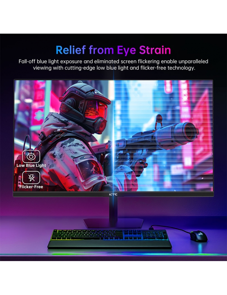 KTC H24F8 monitor gaming FHD 180Hz Fast IPS con riproduzione