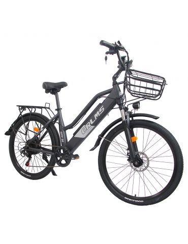 Orlms City 26 Electric Bike  500W Motor  48V 15Ah Battery  26*1 75 inch Tires  45km/h Max Speed  55km Max Range  Mechanical Dis