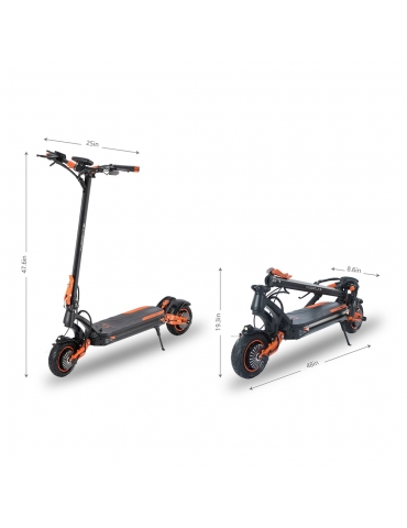 Kugoo LX9  E-Scooter with Dual 650W Motors and Long-Distance Range