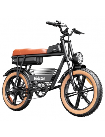 Ridstar CR20 Electric Bike  1000W Motor  48V 20Ah Battery  20*4 0 inch Fat Tires  48km/h Max Speed  70km Max Range  Front 