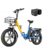 Ridstar MN20 Electric Bike  1000W Motor  48V 15Ah Battery  20*4 0 inch Fat Tire  48km/h Max Speed  70km Range  Dual Mechanical 