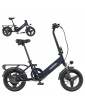 HillMiles Mile 1 Electric Bike  250W Motor  36V 10 4Ah Battery  14 inch Tires  25km/h Max Speed  60km Range  Mechanical Disc Br