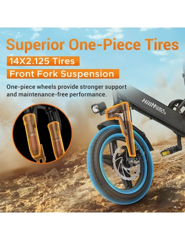 HillMiles Mile 1 Electric Bike  250W Motor  36V 10 4Ah Battery  14 inch Tires  25km/h Max Speed  60km Range  Mechanical Disc Br
