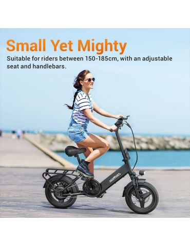 HillMiles Mile 1 Electric Bike  250W Motor  36V 10 4Ah Battery  14 inch Tires  25km/h Max Speed  60km Range  Mechanical Disc Br