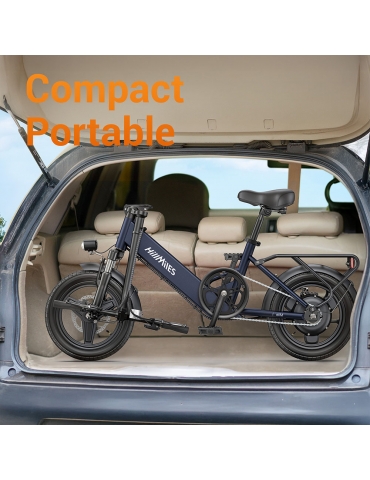 HillMiles Mile 1 Electric Bike  250W Motor  36V 10 4Ah Battery  14 inch Tires  25km/h Max Speed  60km Range  Mechanical Disc Br