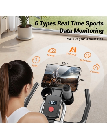 ROBORE SEB20 Stationary Exercise Bike  136kg Capacity  Silent Belt Drive  Comfort Seat 