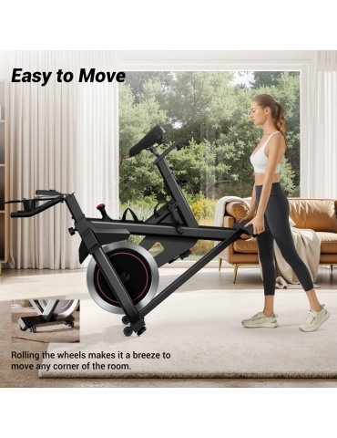 ROBORE SEB20 Stationary Exercise Bike  136kg Capacity  Silent Belt Drive  Comfort Seat 
