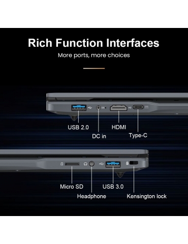Ninkear N15 Air Laptop  15 6 inch 1920x1080 IPS Screen  Intel N150 4 Core Max 3 6GHz  16GB RAM 512GB SSD  2 4/5GHz WiFi Bluetoo