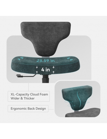 NEWTRAL FP-DG  Freedom-X Multi-Posture Cross Legged Chair  Without Armrest  Dark Grey