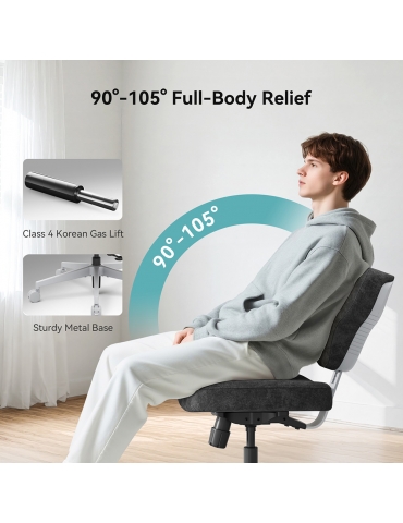 NEWTRAL FP-DG  Freedom-X Multi-Posture Cross Legged Chair  Without Armrest  Dark Grey