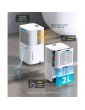 HUMILABS OL12-BD031A Deumidificatore portatile, capacità di deumidificazione 12L, 3 modalità, timer 24 ore - Bianco