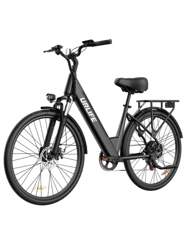 URLIFE E26 Electric Bike  250W Motor  36V 13Ah Battery  26 inch Tires  25km/h Max Speed  80km Range  Front 