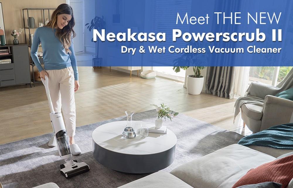 Neakasa PowerScrub 2 3 in 1 aspirapolvere a batteria a secco e umido, forte  aspirazione da 18000Pa