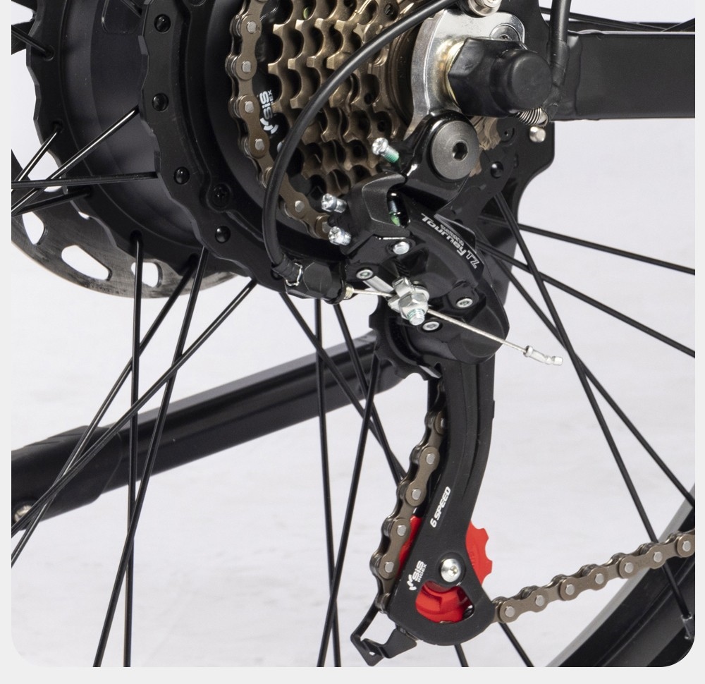Ridstar H26 Pro Electric Bike 26*4 0 inch Fat Tires 1000W Motor 48V/20Ah Battery 36mph Max Speed 90km Range