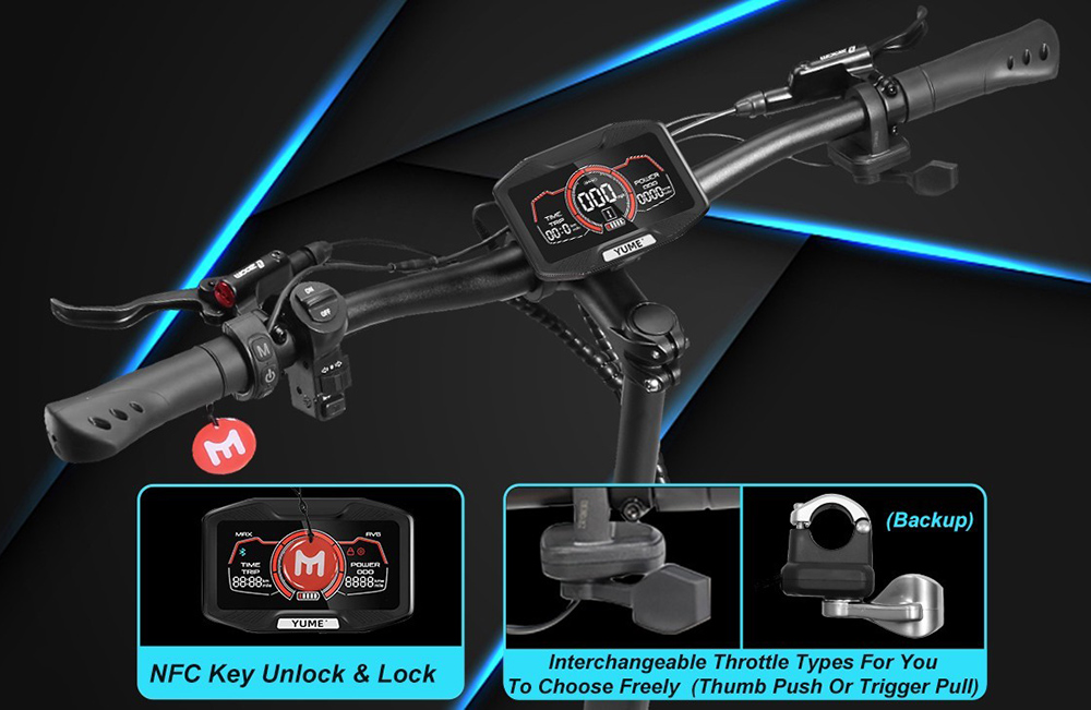 YUME X11  Electric Scooter  3000W*2 Motor  60V 27Ah Battery  11-inch Off-road Fat Tires  80km/h Max Speed  90km Max Range  EBS 