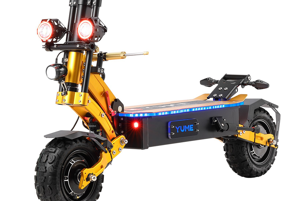 YUME X11  Electric Scooter  3000W*2 Motor  60V 27Ah Battery  11-inch Off-road Fat Tires  80km/h Max Speed  90km Max Range  EBS 