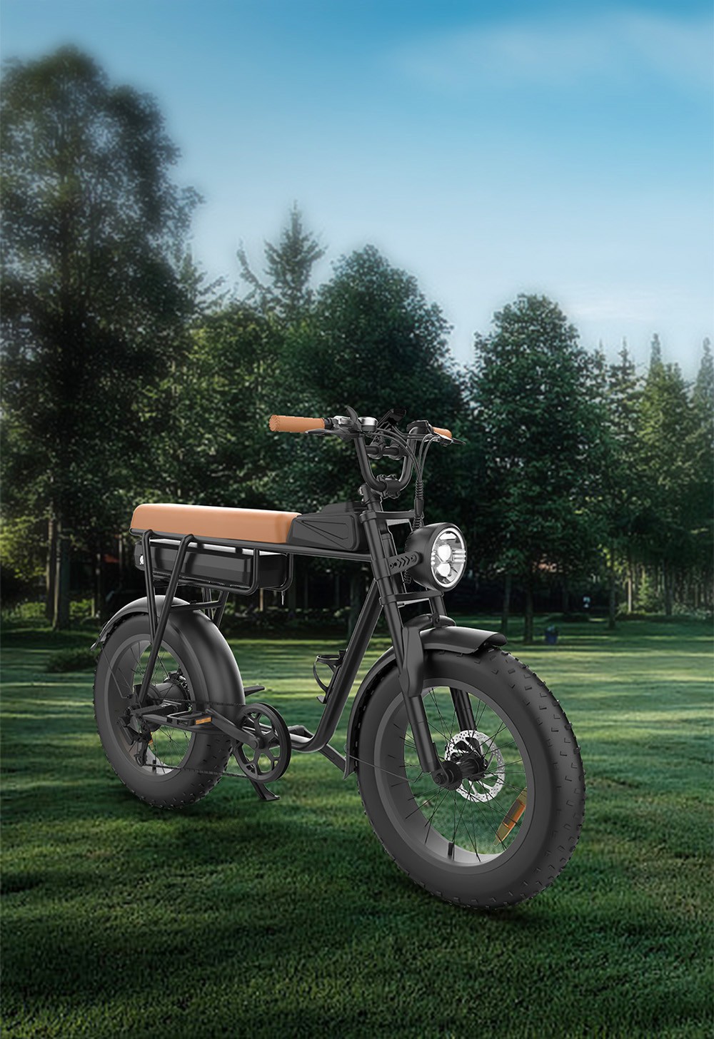 YAMALI FXH-006 Electric Bike 1000W Motor 48V 20Ah Battery 20*4'' Fat Tires 50km/h Max Speed 60km Range Shimano 7 Speed F