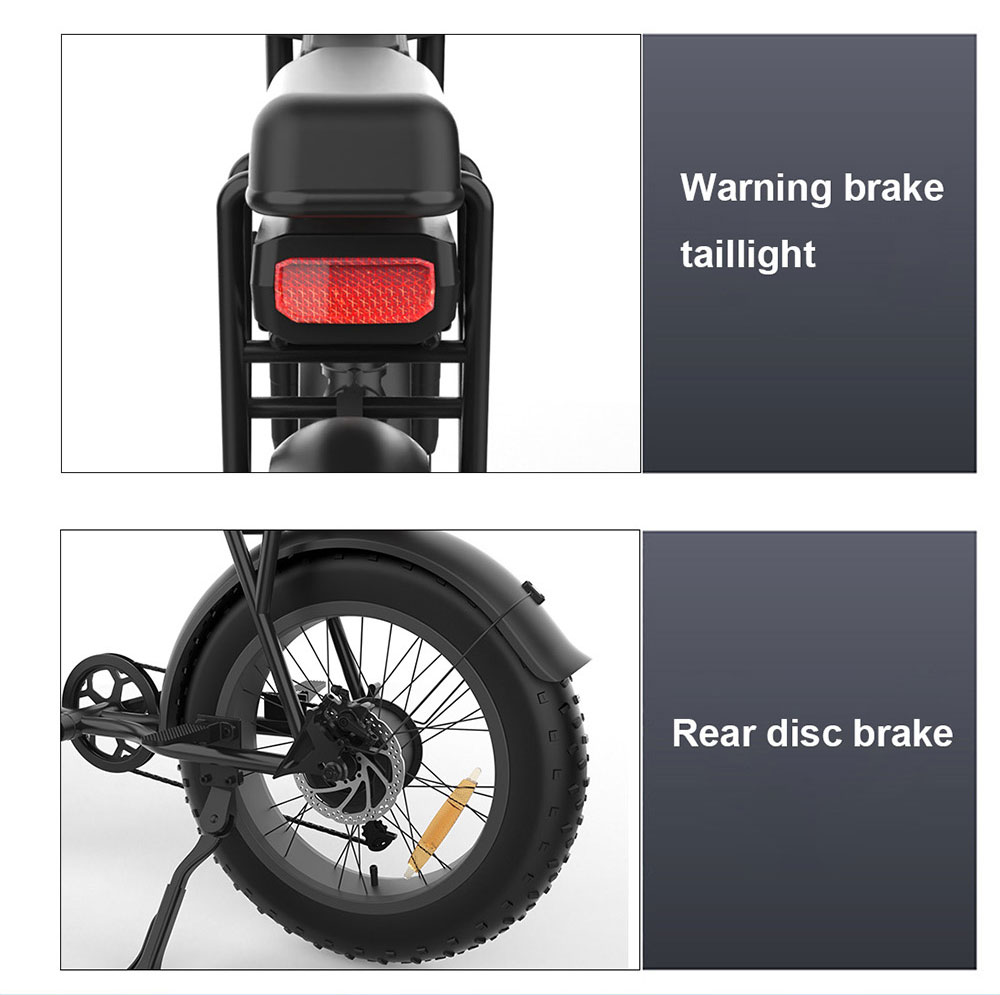 YAMALI FXH-006 Electric Bike 1000W Motor 48V 20Ah Battery 20*4'' Fat Tires 50km/h Max Speed 60km Range Shimano 7 Speed F