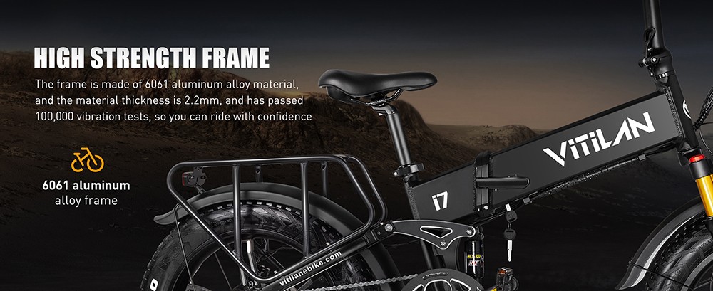 Vitilan I7 Pro 3 0 Electric Bike 750W Motor 48V 20Ah Battery 20*4 0-inch Fat Tire 45km/h Max Speed 110km Max Range Hydrau