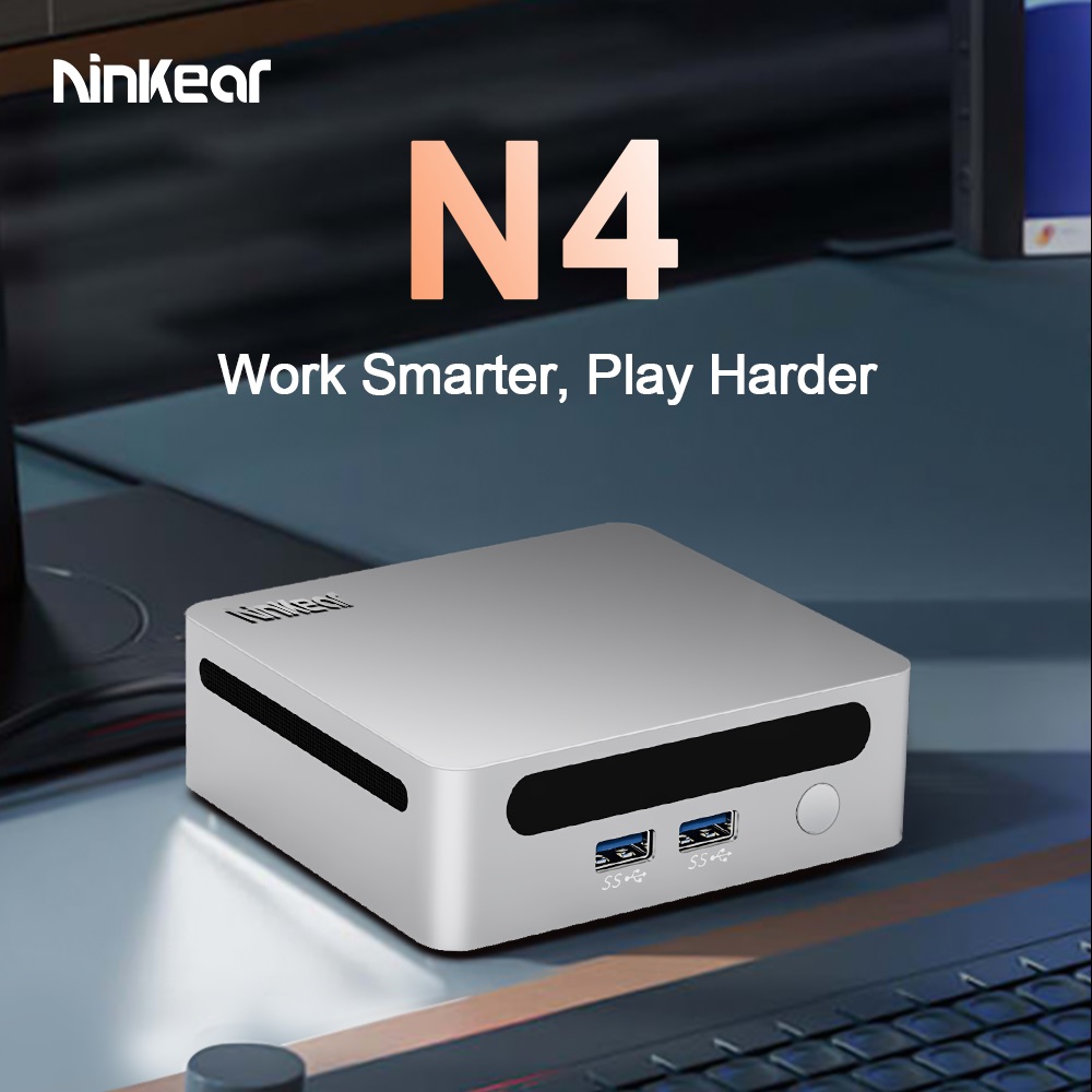Ninkear N4 Mini PC  AMD Ryzen 5 4600H 6 Cores Max 4 0GHz  16GB RAM 512GB SSD  Type-C  8K   2*HDMI  4K  Triple Display  WiFi 6 B