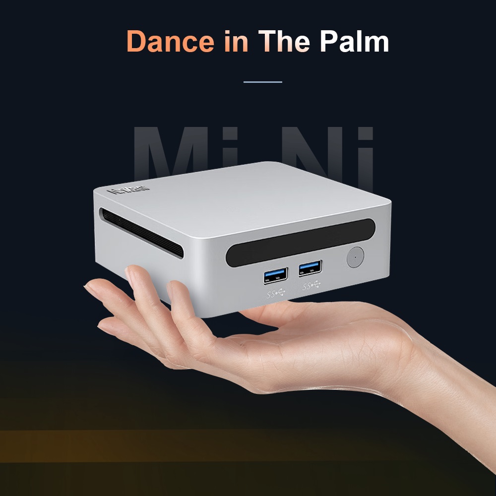 Ninkear N4 Mini PC  AMD Ryzen 5 4600H 6 Cores Max 4 0GHz  16GB RAM 512GB SSD  Type-C  8K   2*HDMI  4K  Triple Display  WiFi 6 B