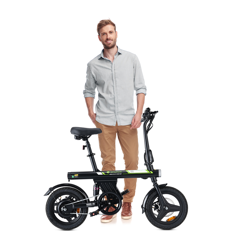 isinwheel U1 Portable Electric Bike  250W Motor  36V 7 8Ah Battery  14*1 95-inch Tires  25km/h Max Speed  45km Max Range  Front