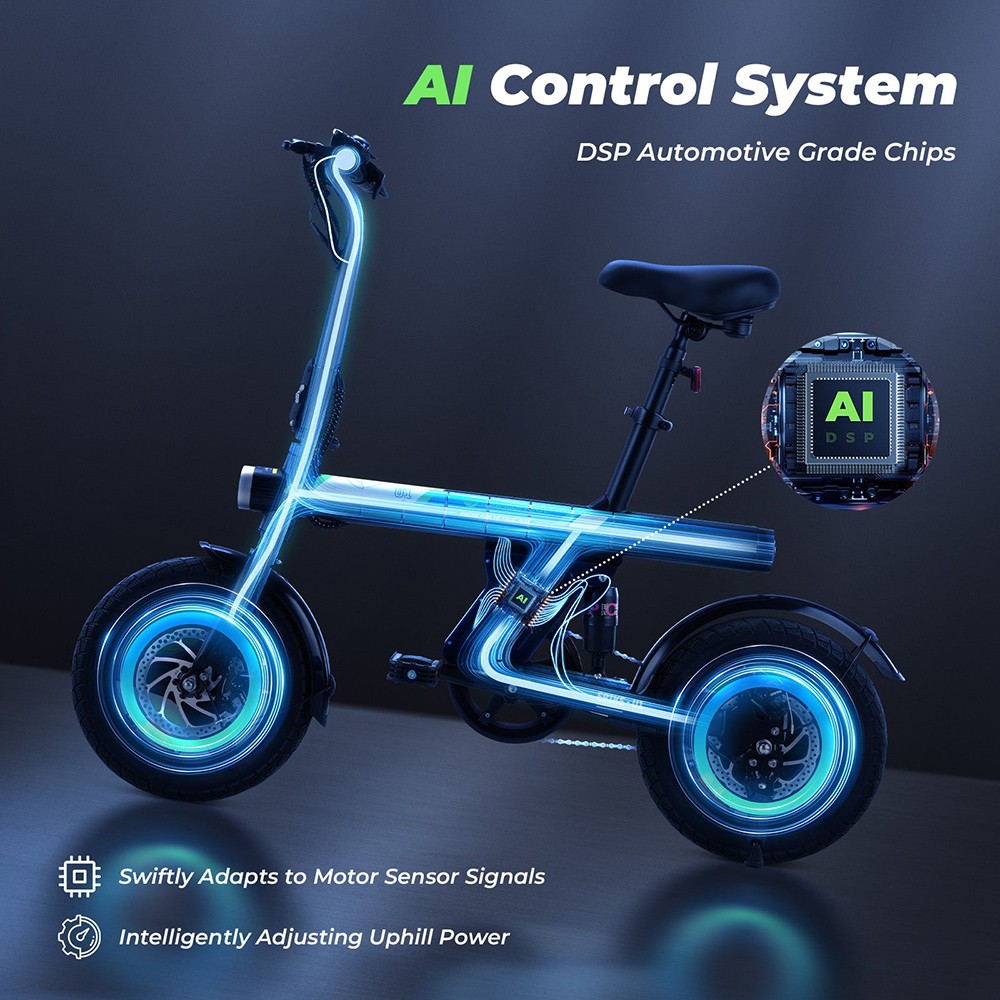 isinwheel U1 Portable Electric Bike  250W Motor  36V 7 8Ah Battery  14*1 95-inch Tires  25km/h Max Speed  45km Max Range  Front