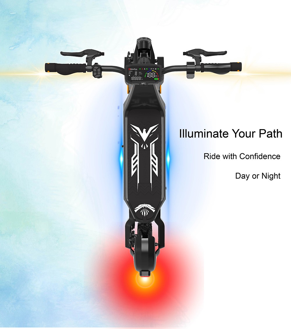 DT06 Electric Scooter 1900W Motor 60V 18 2Ah Battery 11-inch Tire 60km/h Max Speed 75km Range Dual Hydraulic Brake