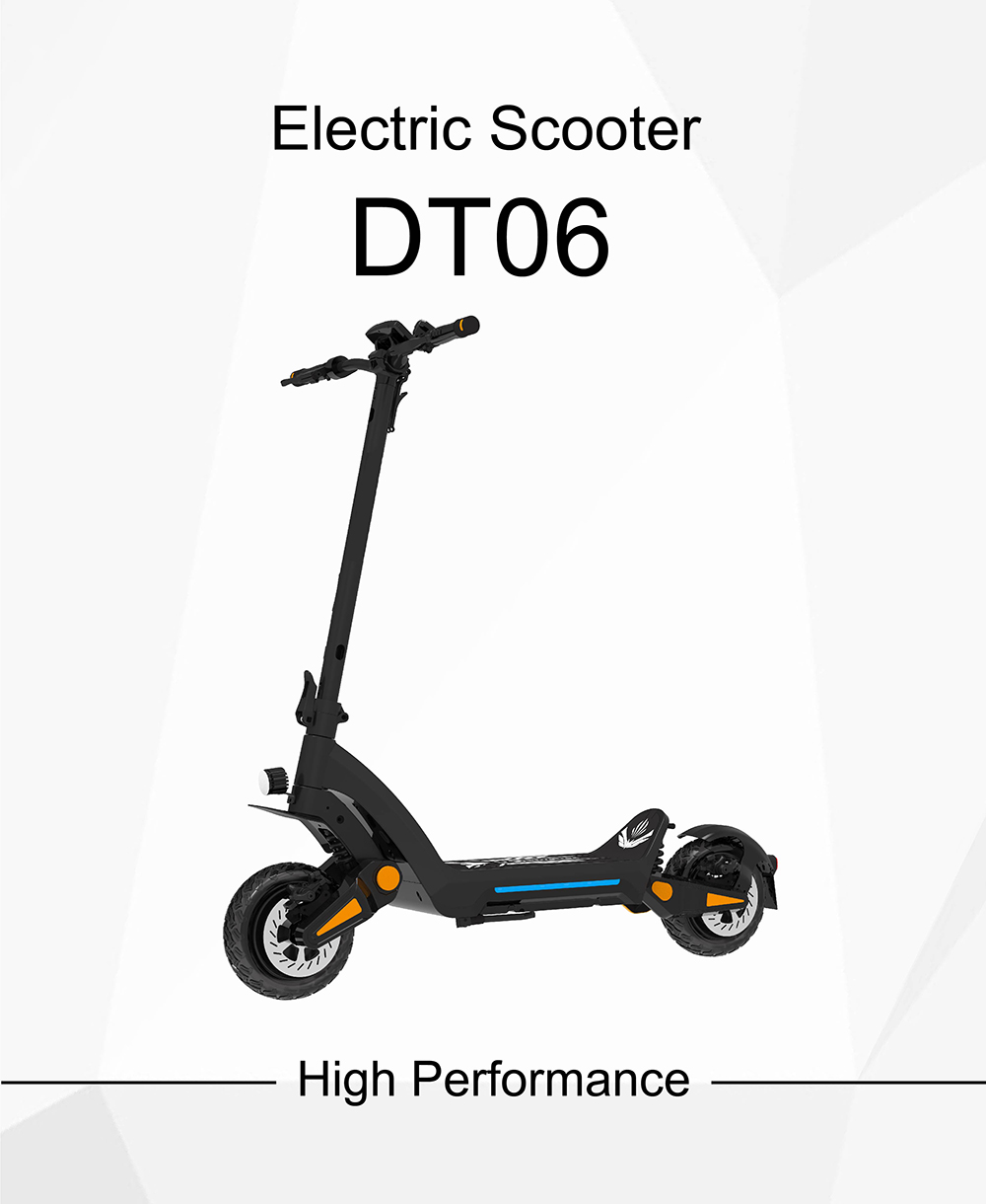 DT06 Electric Scooter 2*1900W Motor 60V 23 4Ah Battery 11-inch Tire 75km/h Max Speed 85km Range Dual Hydraulic Brake