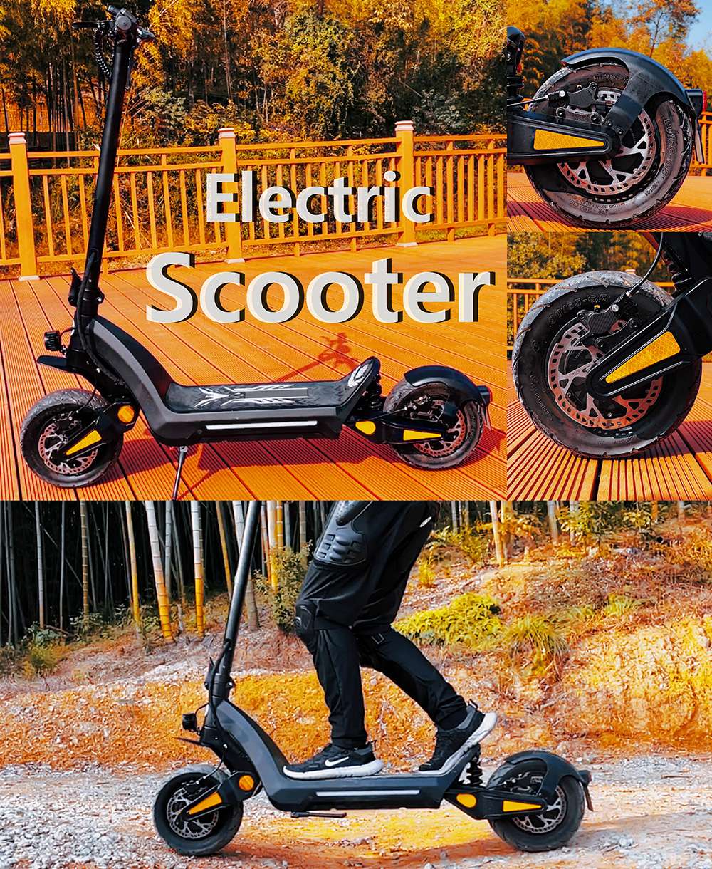 DT06 Electric Scooter 2*1900W Motor 60V 23 4Ah Battery 11-inch Tire 75km/h Max Speed 85km Range Dual Hydraulic Brake