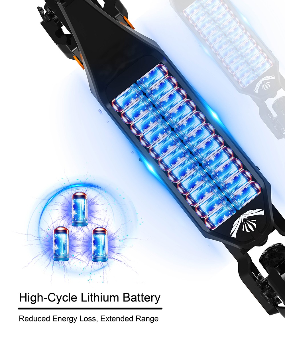 DT06 Electric Scooter 2*1900W Motor 60V 23 4Ah Battery 11-inch Tire 75km/h Max Speed 85km Range Dual Hydraulic Brake