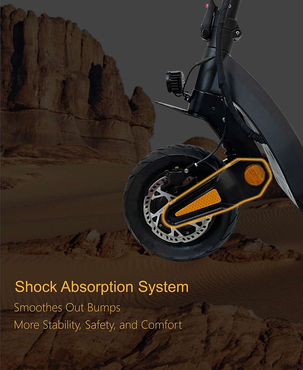 DT06 Electric Scooter 2*1900W Motor 60V 23 4Ah Battery 11-inch Tire 75km/h Max Speed 85km Range Dual Hydraulic Brake