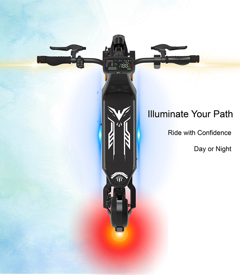 DT06 Electric Scooter 2*1900W Motor 60V 23 4Ah Battery 11-inch Tire 75km/h Max Speed 85km Range Dual Hydraulic Brake