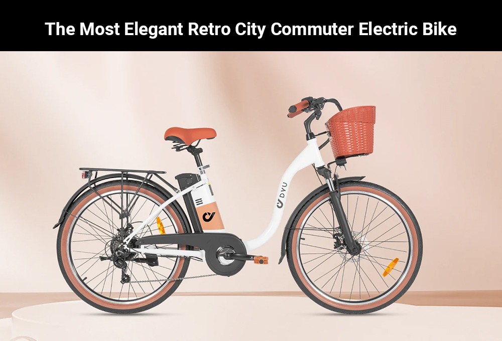 DYU C6 Pro Electric Bike  250W Motor  36V 15 6Ah Battery  26*2 125-inch Tire  25km/h Max Speed  80km Range  Disc Brake  Front F
