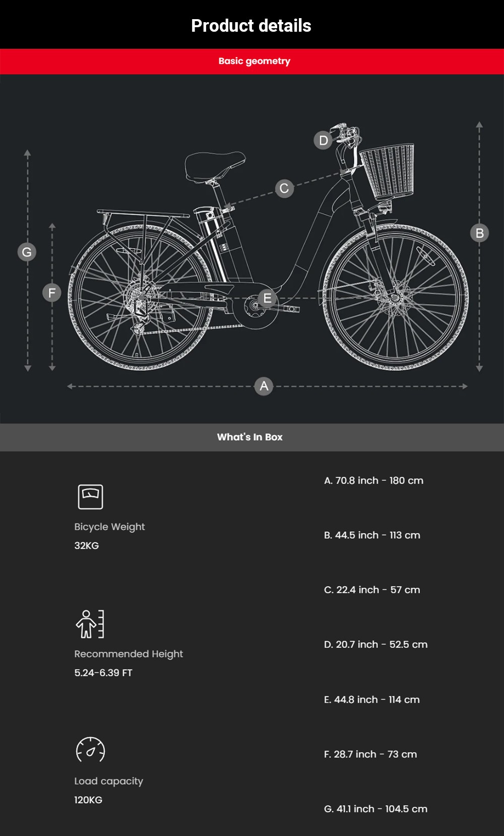 DYU C6 Pro Electric Bike  250W Motor  36V 15 6Ah Battery  26*2 125-inch Tire  25km/h Max Speed  80km Range  Disc Brake  Front F