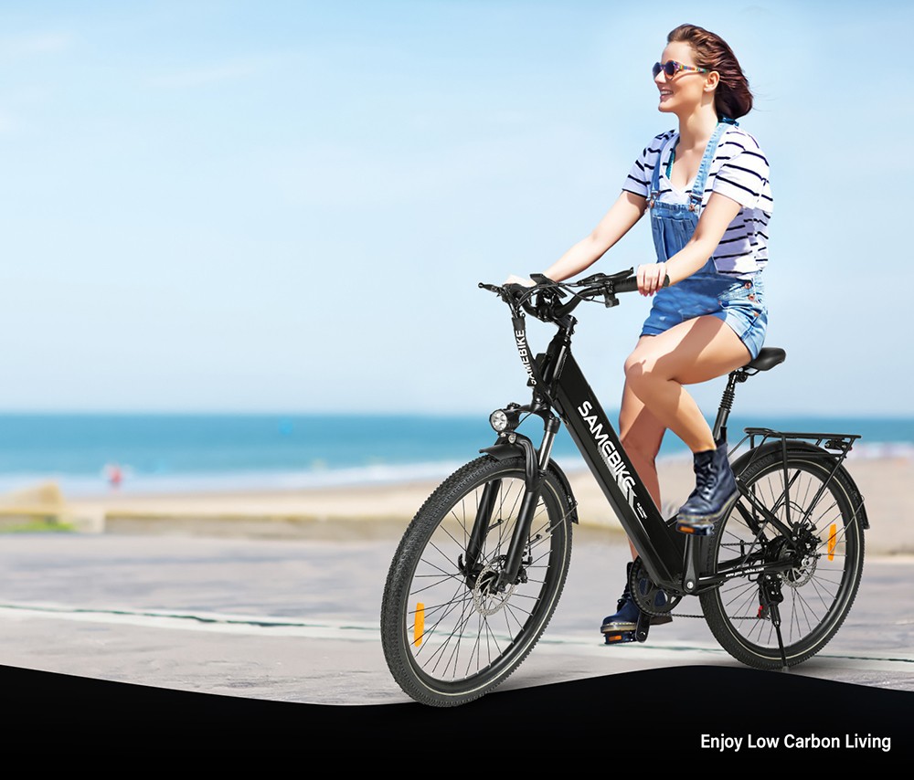 SAMEBIKE RS-A01 Pro-T Electric Bike 500W Motor 36V 15Ah Battery 27 5'*2 1 inch Tire 32km/h Max Speed 90km Range Mechanica