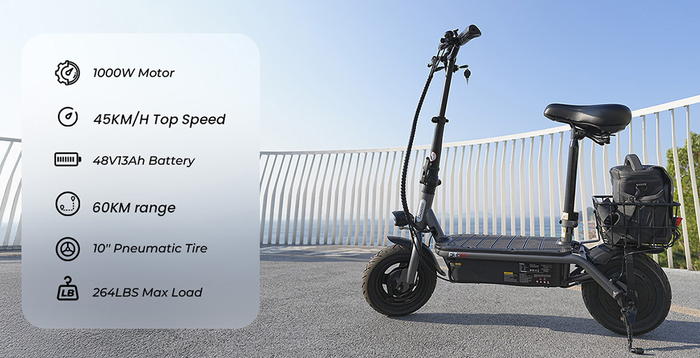 iScooter F3 Electric Scooter with Seat 