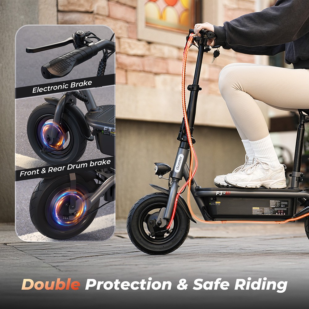 iScooter F3 Electric Scooter with Seat 