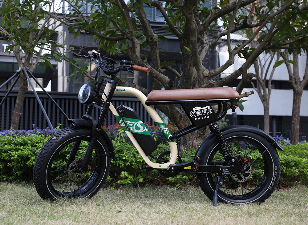 ONESPORT W66 Electric Bike  500W Motor  48V 13 5Ah Battery  20*4 0 inch Tire  25km/h Max Speed  100km Range  Front 