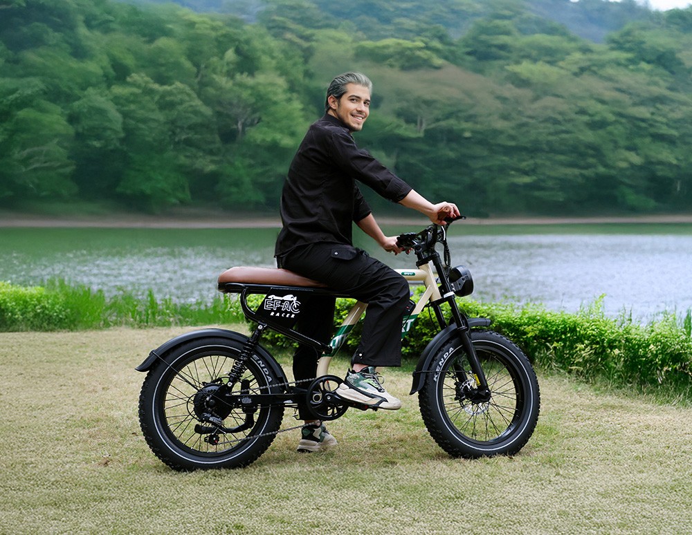 ONESPORT W66 Electric Bike  500W Motor  48V 13 5Ah Battery  20*4 0 inch Tire  25km/h Max Speed  100km Range  Front 
