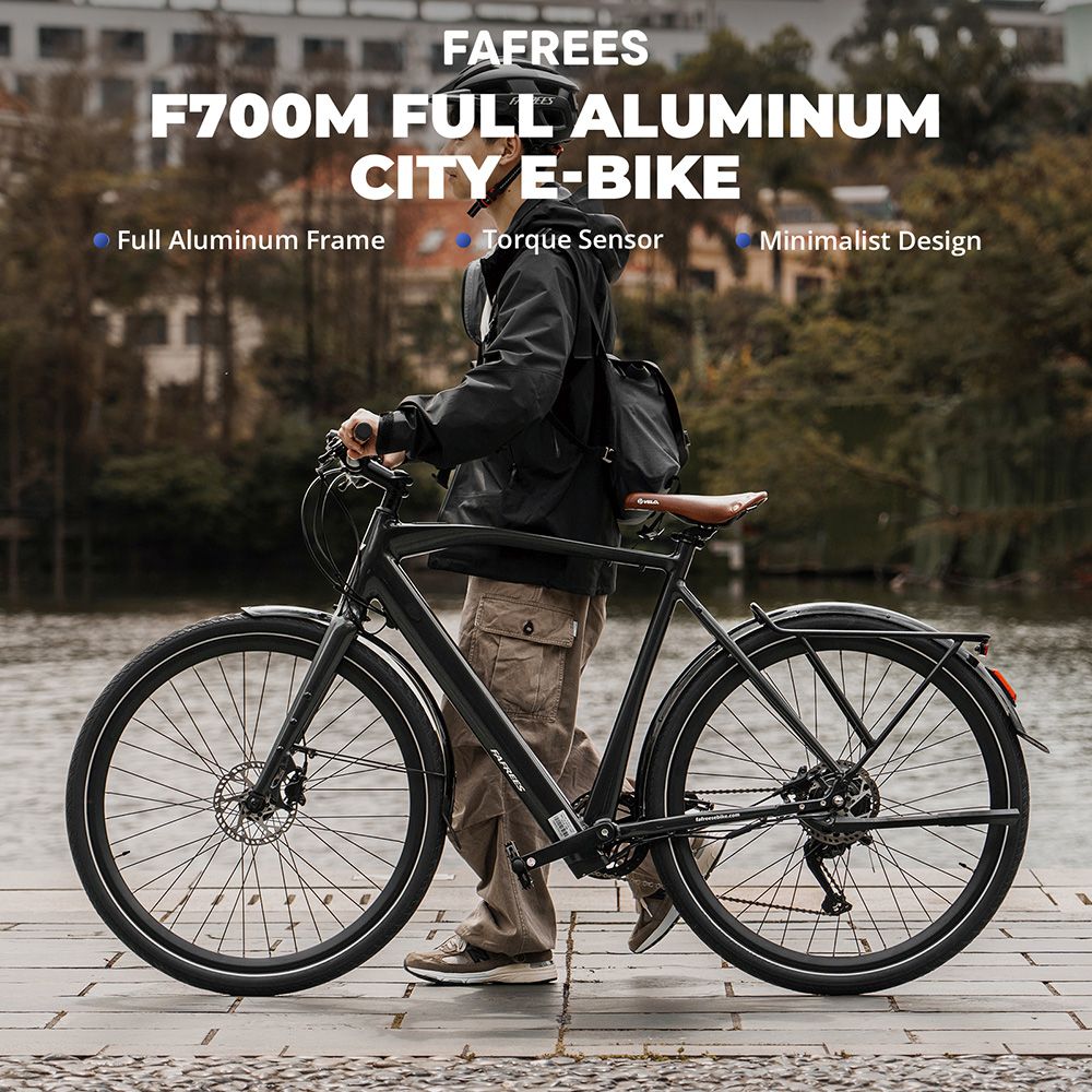 Fafrees F700M Electric Bike  250W Motor  36V 10Ah Battery  700*42C Tires  25km/h Max Speed  100km Max Range  Hydraulic Disc Bra