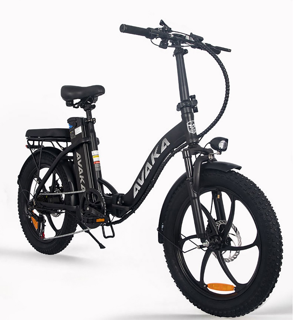 AVAKA BZ20 PLUS Electric Bike Foldable 20*3 0 Inch Fat Tires 500W Brushless Motor 25Km/h Max Speed 48V 18 2Ah Battery 100Km Ran