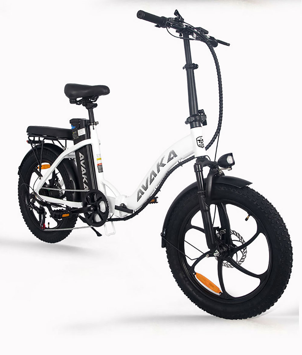 AVAKA BZ20 PLUS Electric Bike Foldable 20*3 0 Inch Fat Tires 500W Brushless Motor 25Km/h Max Speed 48V 18 2Ah Battery 100Km Ran