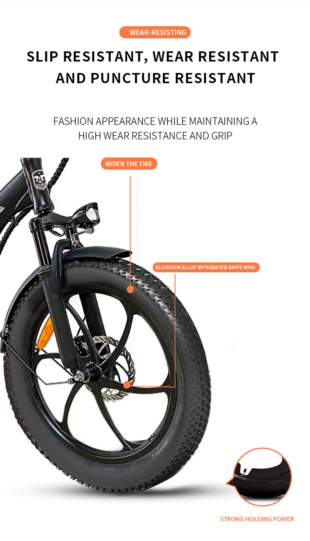 AVAKA BZ20 PLUS Electric Bike Foldable 20*3 0 Inch Fat Tires 500W Brushless Motor 25Km/h Max Speed 48V 18 2Ah Battery 100Km Ran